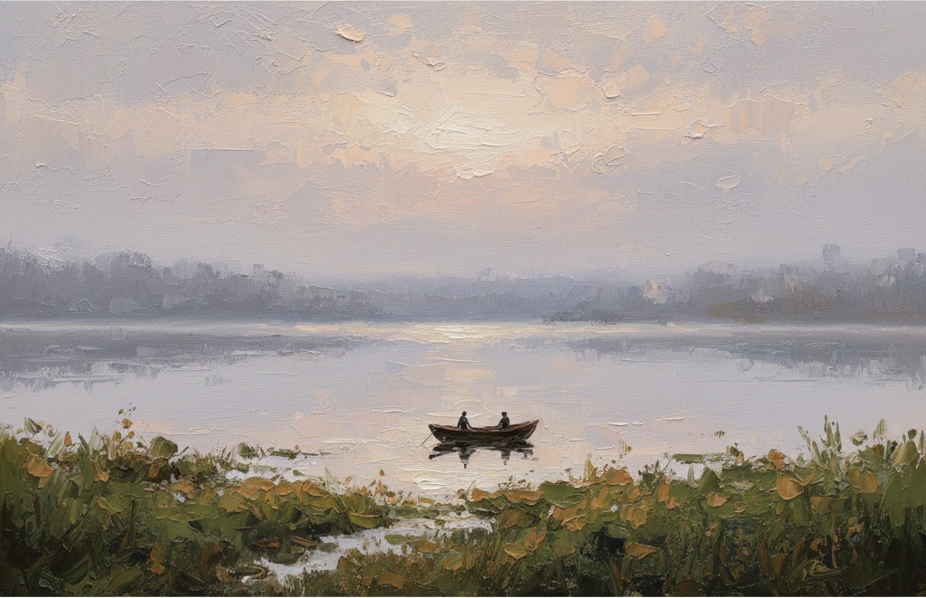 Ethereal Solitude Amidst The Muted Layers Of A Veiled Horizon — David Moreau