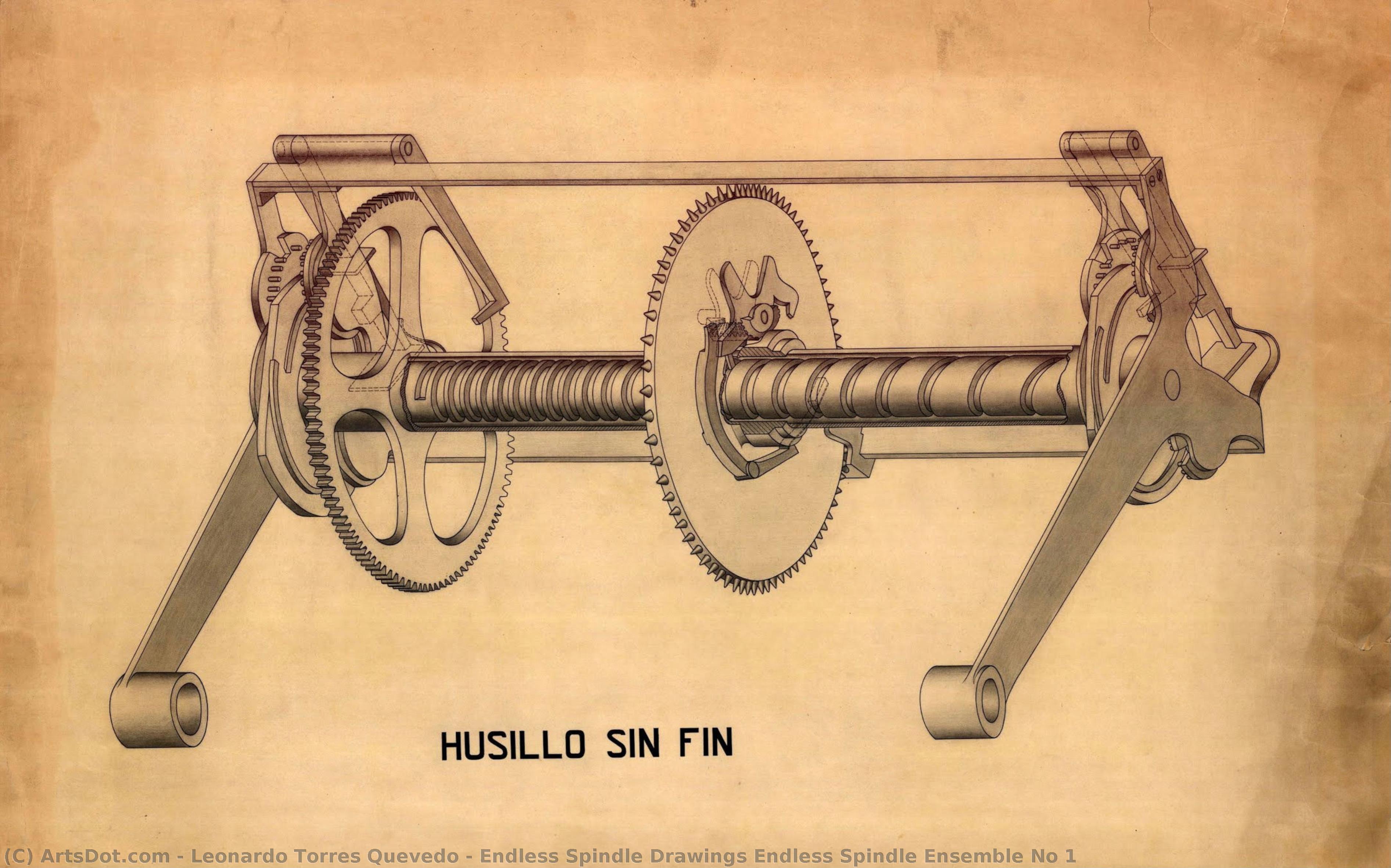Endless Spindle Drawings Endless Spindle Ensemble No 1 — Leonardo Torres Quevedo