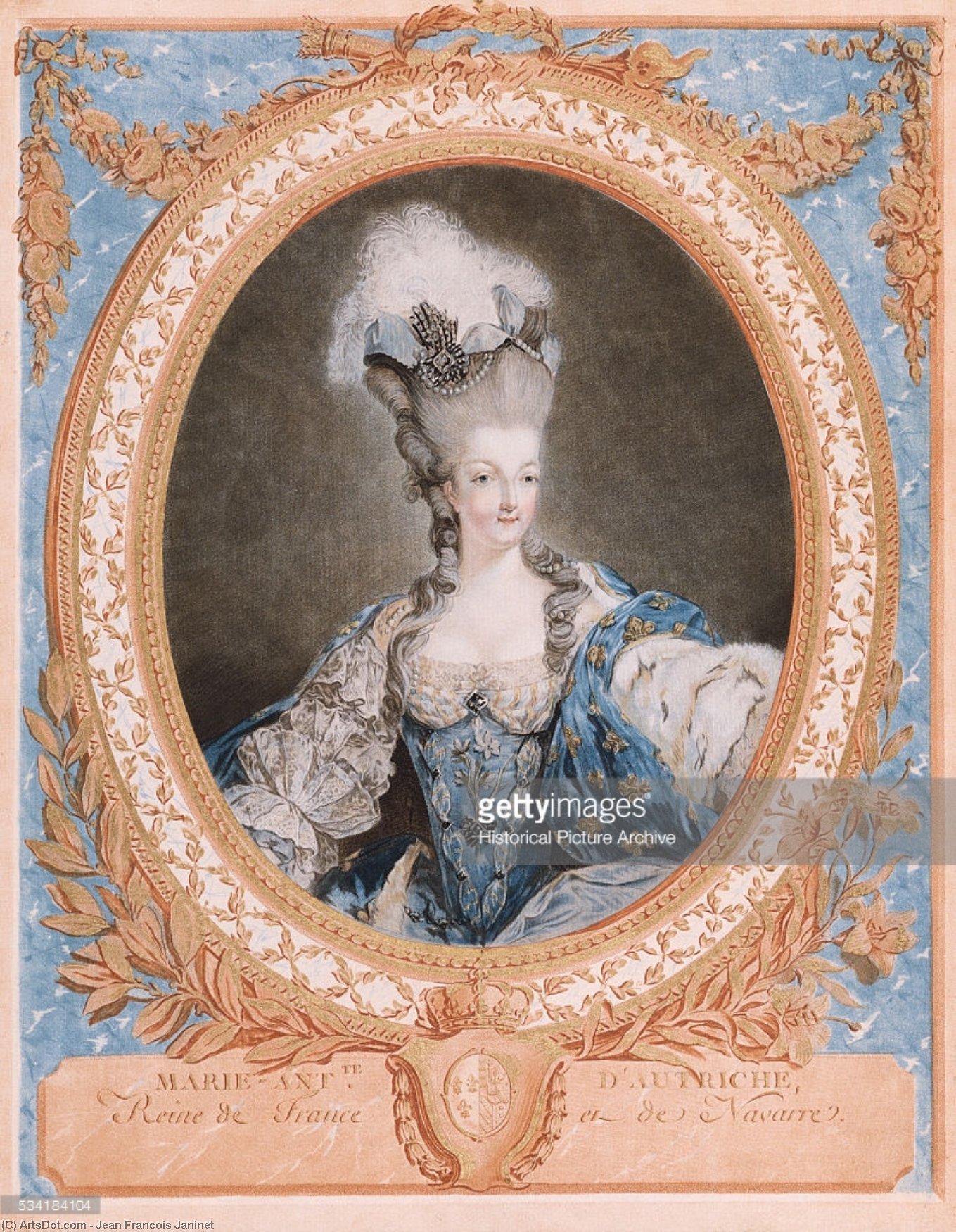 Portrait Of Marie-antoinette — Jean-françois Janinet