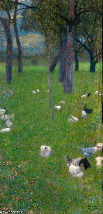 Nach Dem Regen (garten Mit Hühnern In St. Agatha) — Gustav Klimt