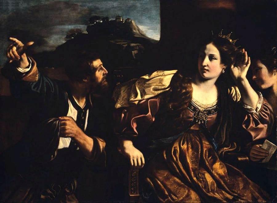 Semiramis Receiving Word Of The Revolt Of Babylon — Guercino