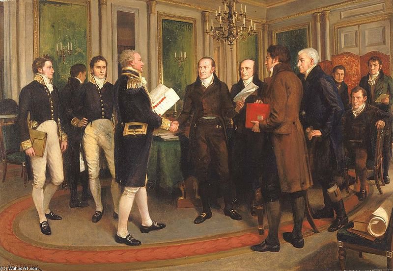 The Signing Of The Treaty Of Ghent — Amédée Forestier