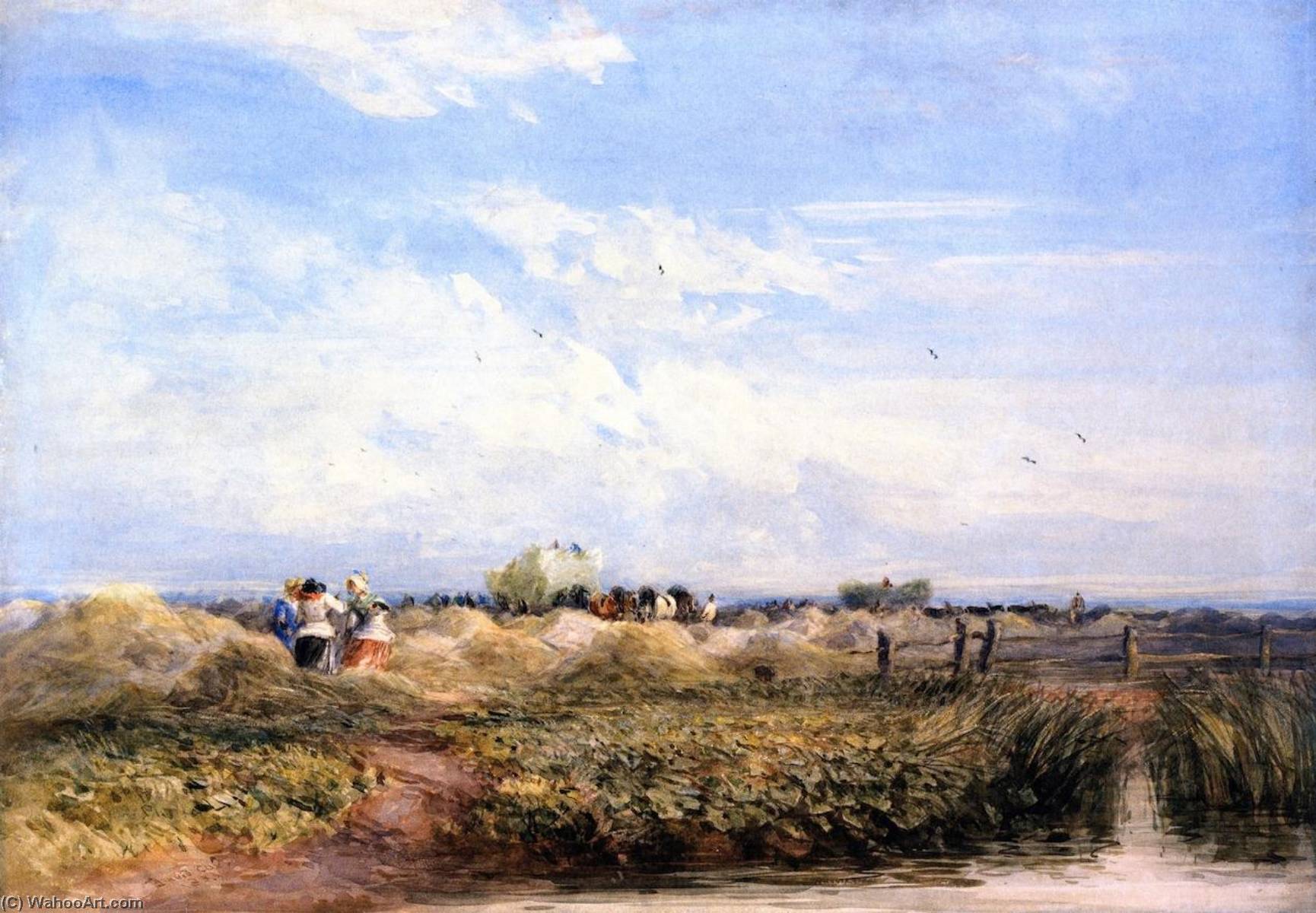 The Hayfield — David Cox The Elder