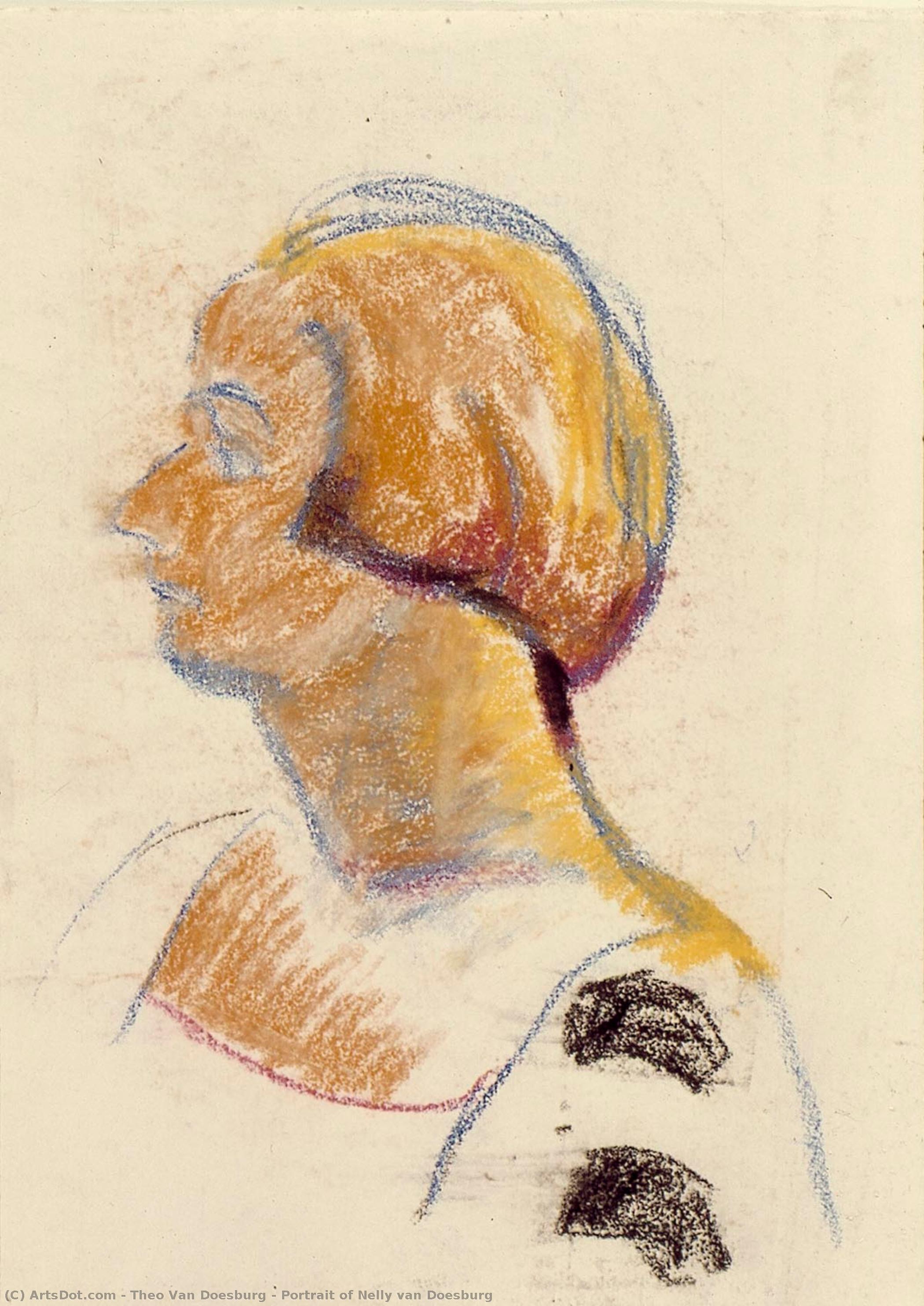 Portrait Of Nelly Van Doesburg — Theo Van Doesburg
