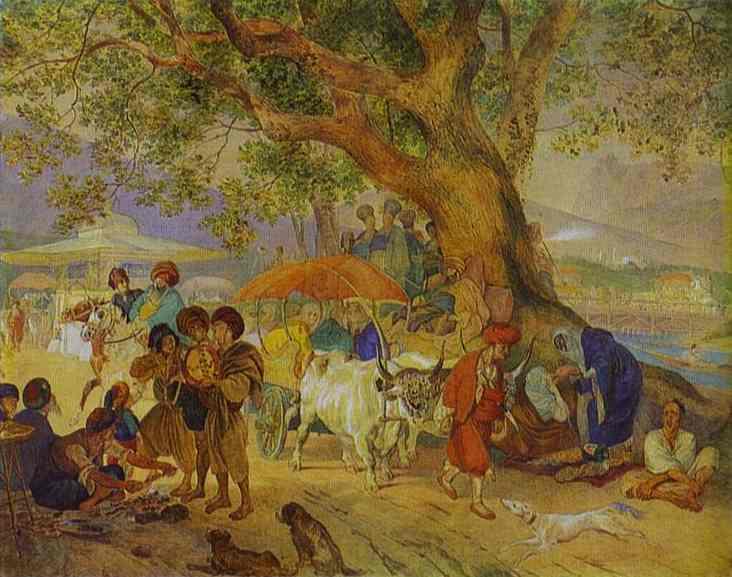 Sweet Waters Near Constantinople — Karl Pavlovich Bryullov