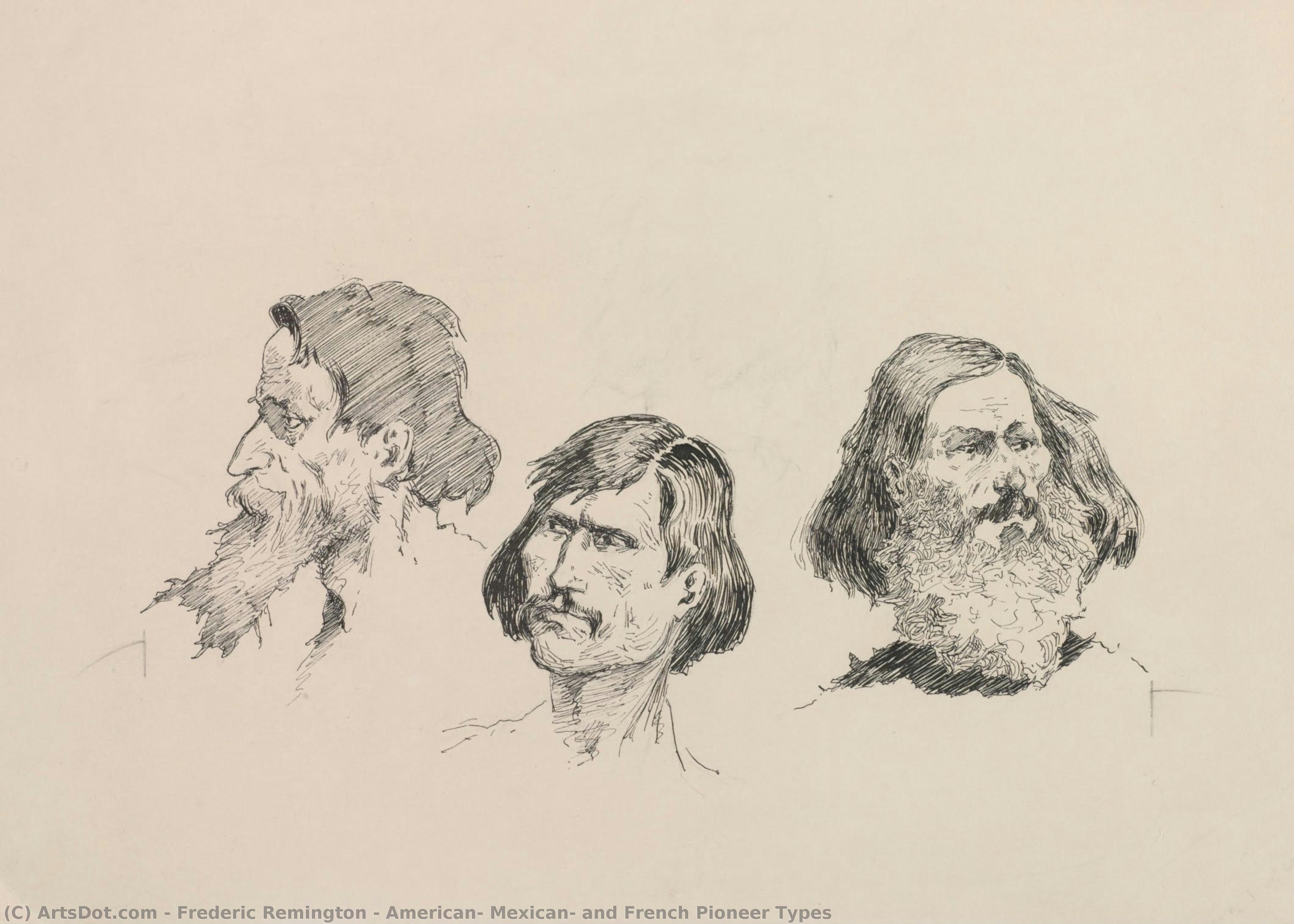 Tipos De Pioneros Americanos, Mexicanos Y Franceses — Frederic Remington