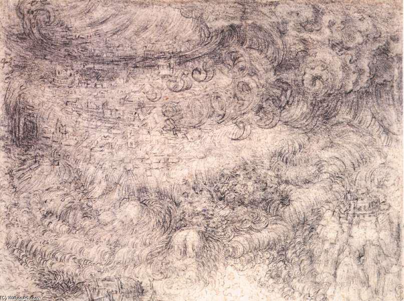 Poplava Nad Gradom — Leonardo Da Vinči