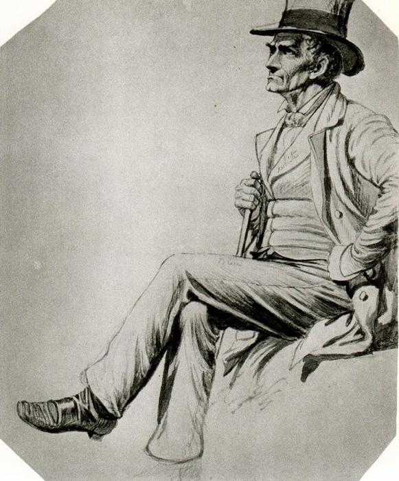 Study Of A Figure For Stump Speaking — George Caleb Bingham