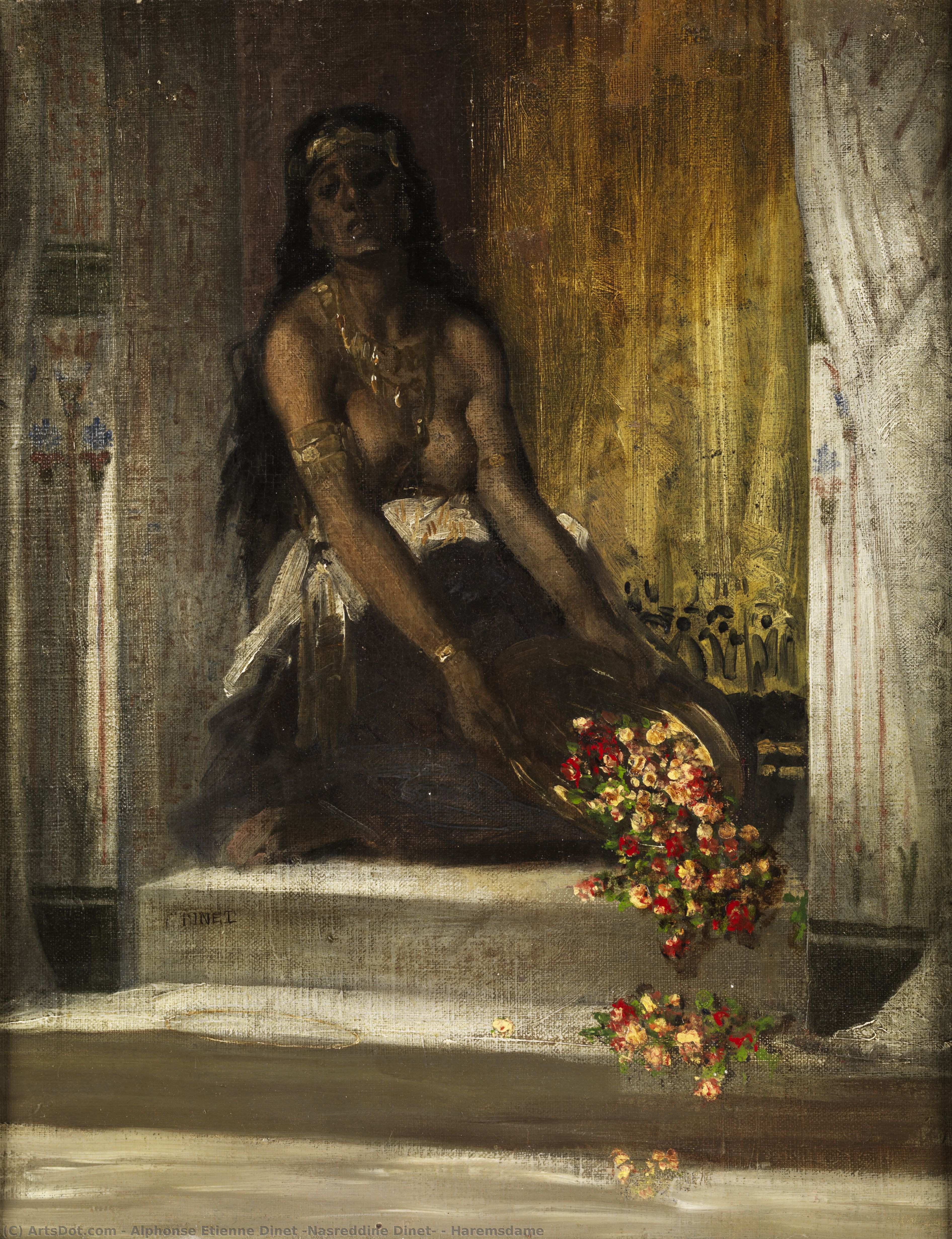 Haremsdame — Alphonse Etienne Dinet (nasreddine Dinet)