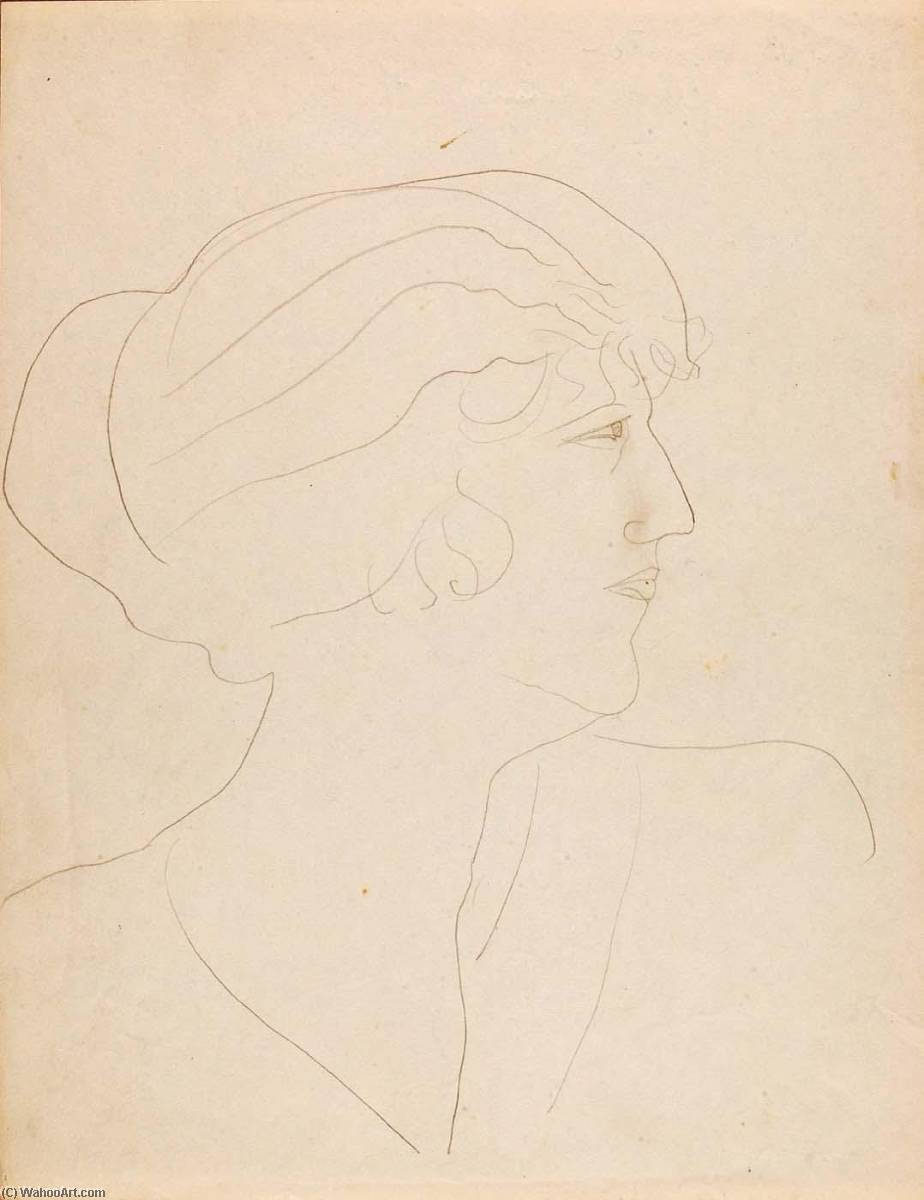 (profile Portrait Of Unidentified Woman) — Marguerite Zorach