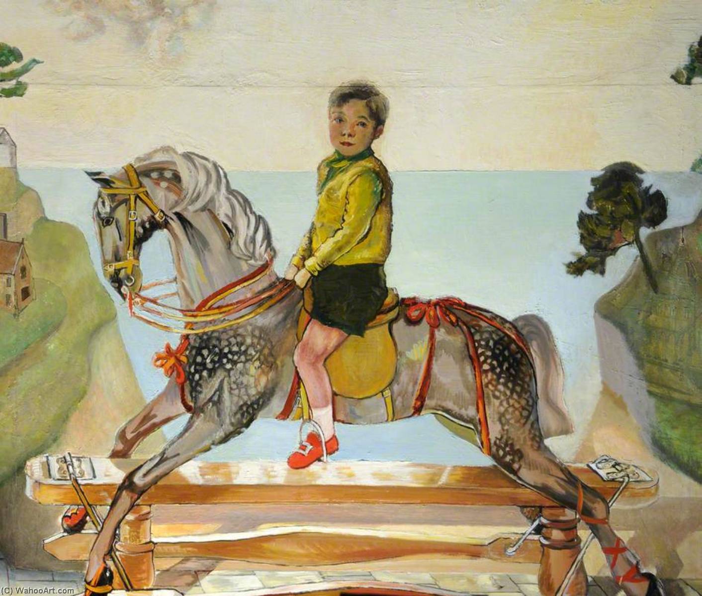 Christopher On His Poppy Horse, Aged Three And Three Quarters — Francis Ferdinand Maurice Cook
