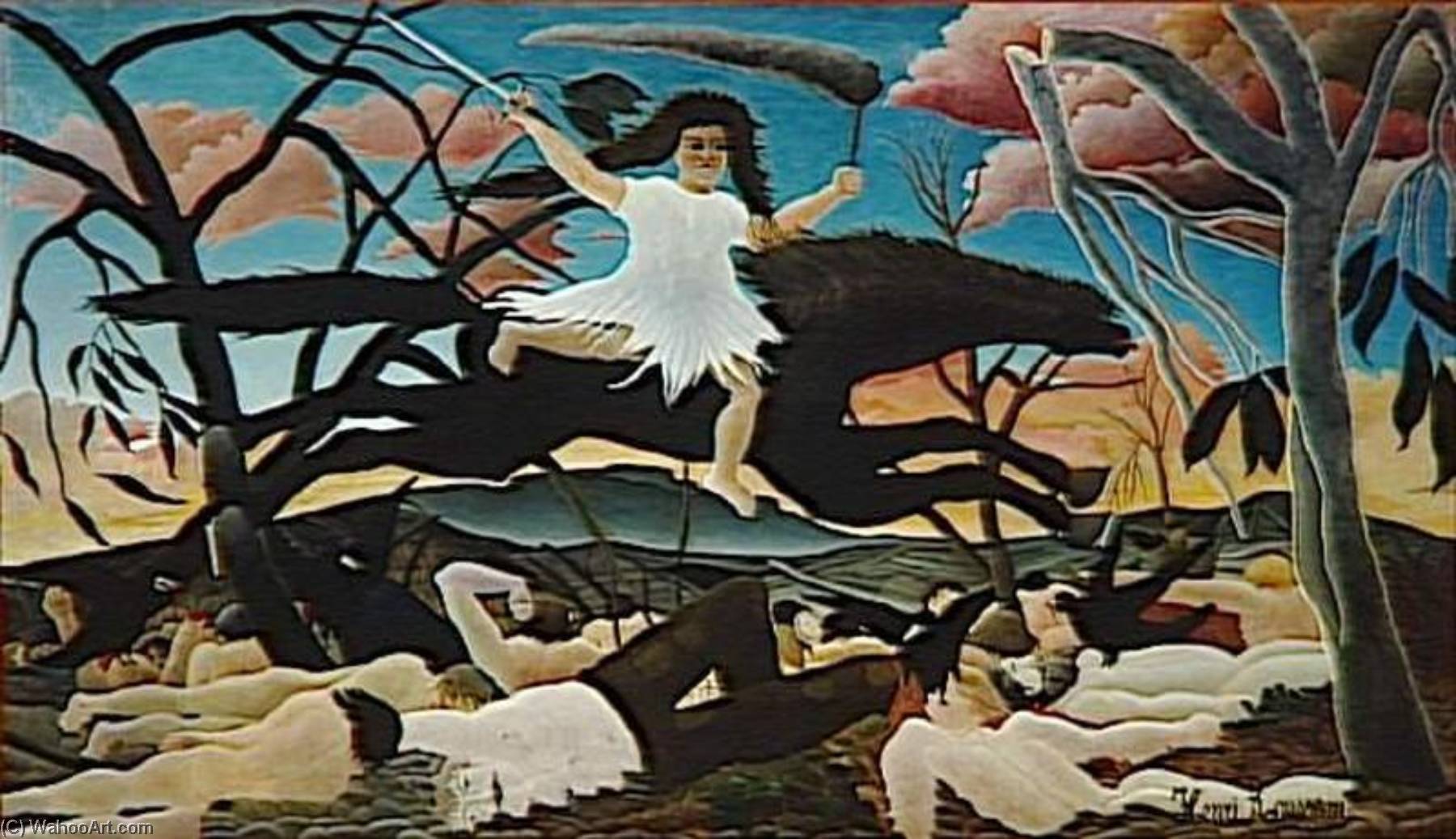 La Guerre Ou La Chevauchee De La Discorde — Henri Julien Félix Rousseau (le Douanier)