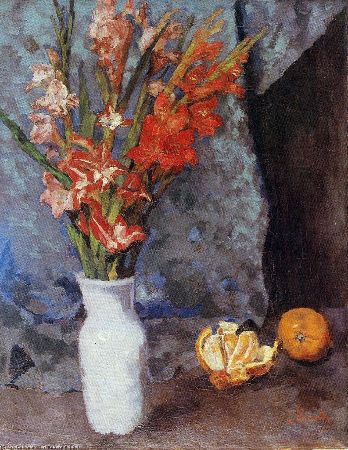 Gladioli And Oranges — Карл Эдуард Шух