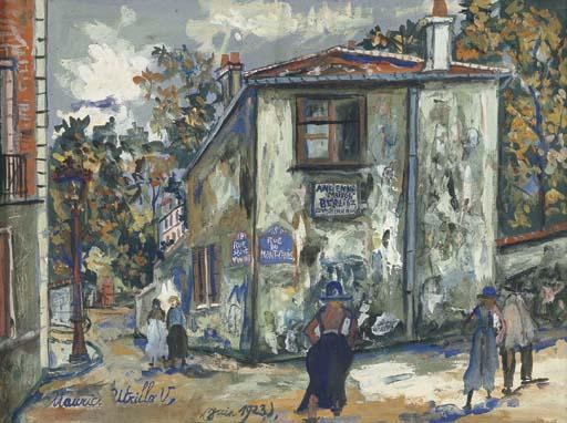 Paris, Montmartre, Rue Du Mont Cenis, L'ancienne Maison Berlioz — Maurice Utrillo