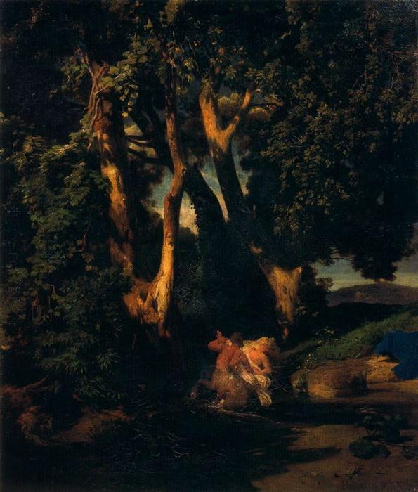 Nymphe Et Centaure À L'orée D'un Bois — Arnold Böcklin