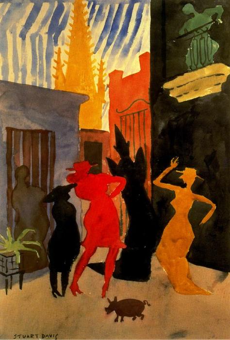 Dancers On Havana Street — Stuart Davis