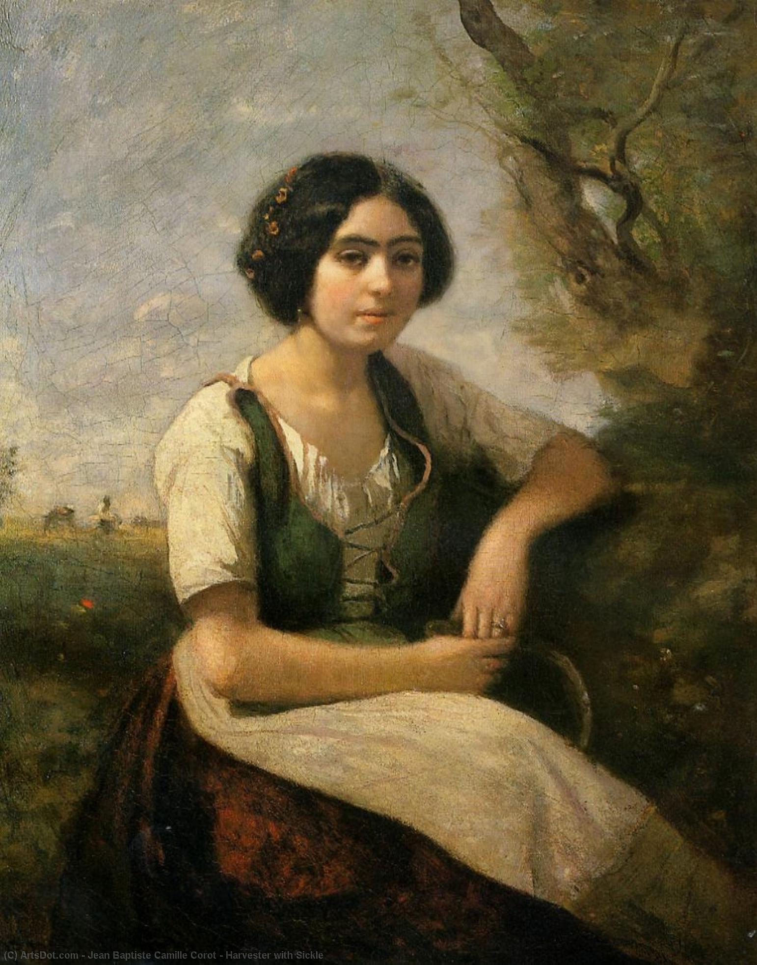 Harvester With Sickle — Žan-batist Kamil Korote