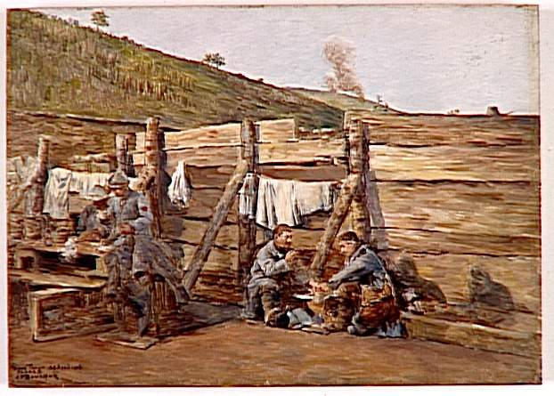 Le Poste Le Plus Avancé Devant Le Vieux Thann Vieux Moulin, 26 Avril 1916 — Joseph-félix Bouchor