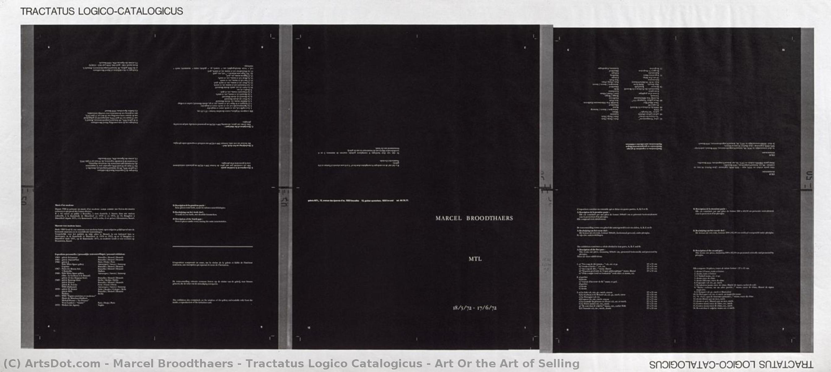 Tractatus Logico Catalogicus - Art Or The Art Of Selling — Marcel Broodthaers