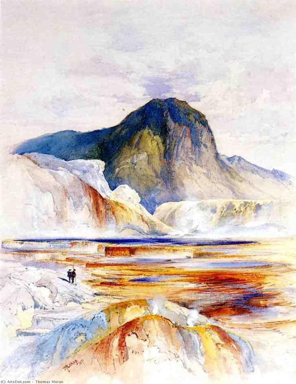 The Hot Springs Of Gardiners River, Upper Pools — Thomas Moran