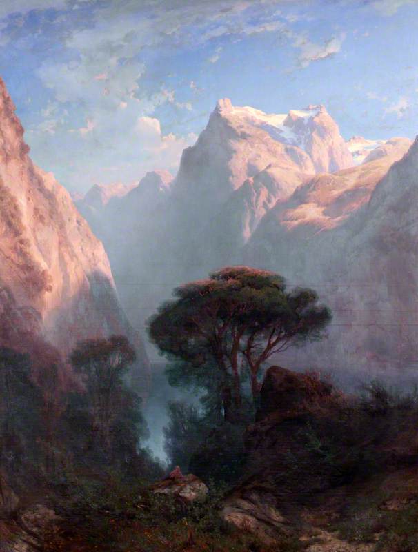 Lake Of The Four Cantons (lake Lucerne), Near Brunnen — Alexandre Calame