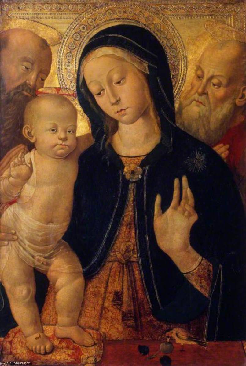 The Virgin And Child With Two Saints — Bernardino Fungai