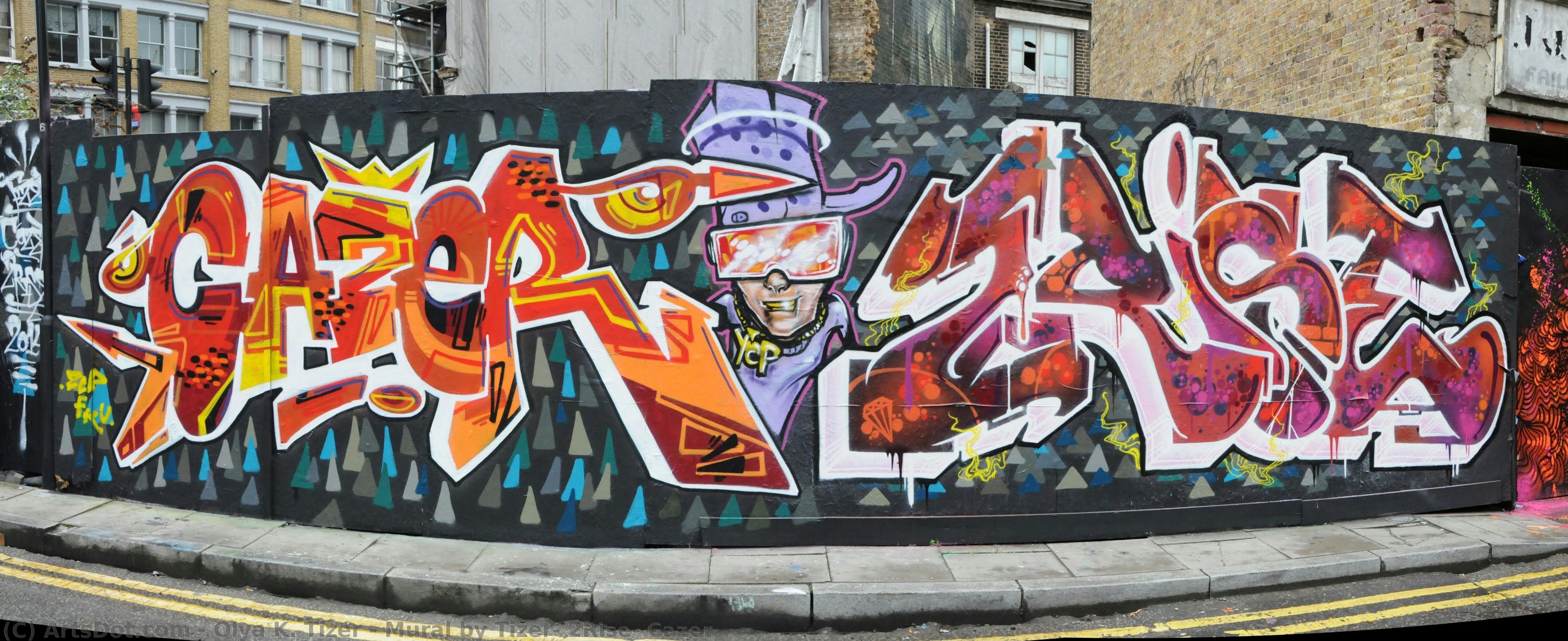 Mural By Tizer, 2rise, Cazer — Olya K. Tizer