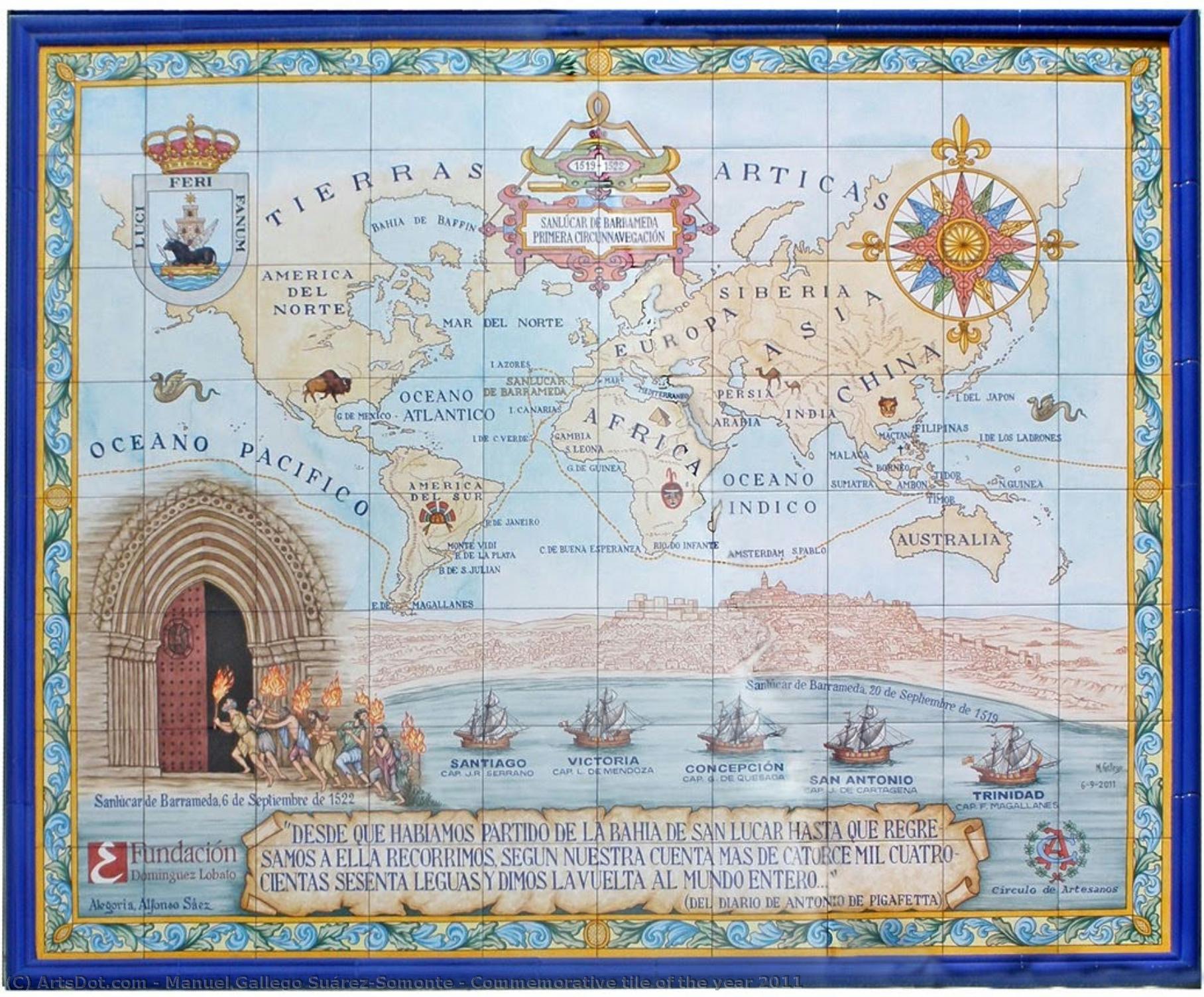 Commemorative Tile Of The Year 2011 — Manuel Gallego Suárez-somonte