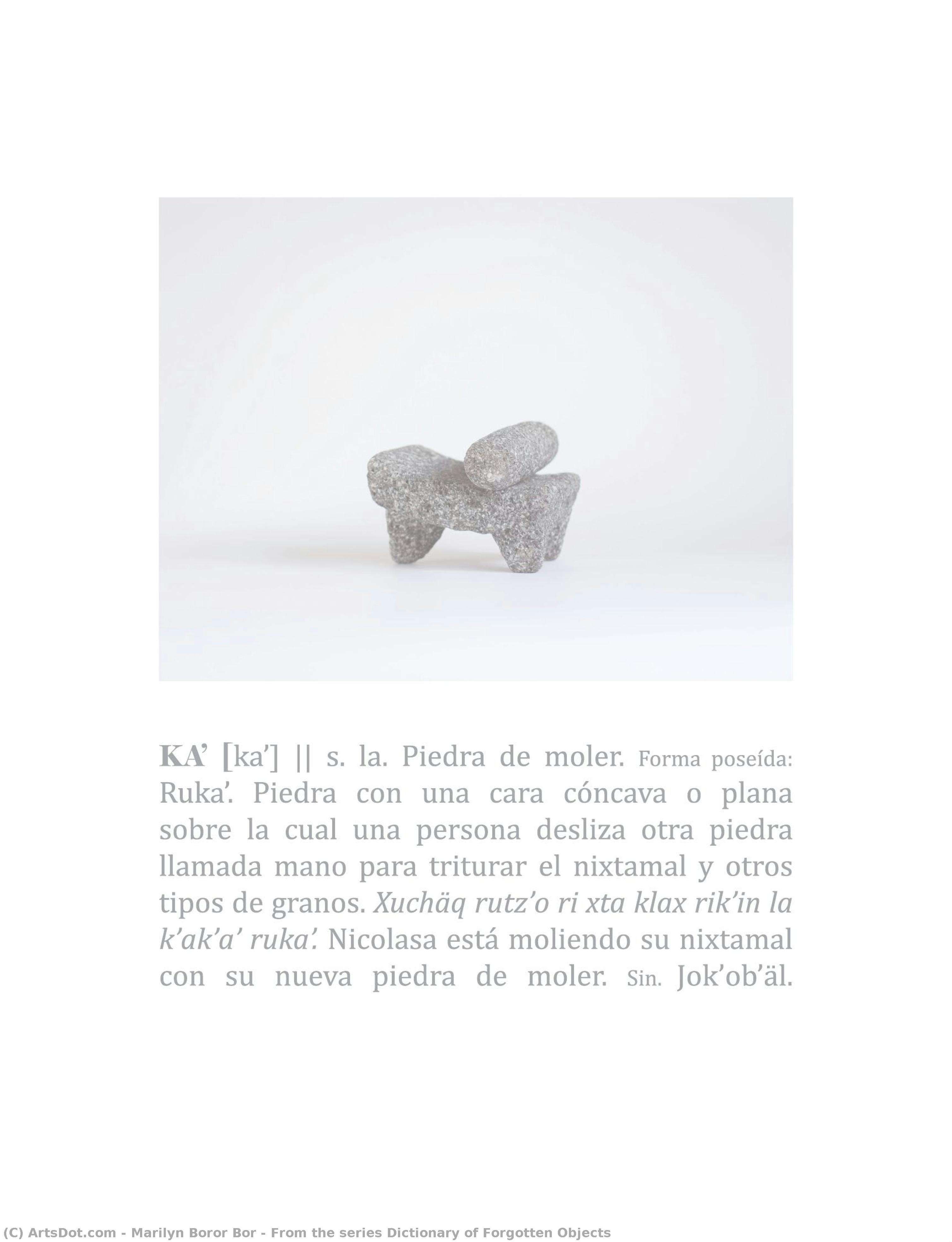 From The Series Dictionary Of Forgotten Objects — Marilyn Boror Bor