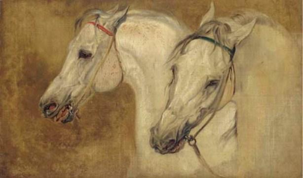 Two Arab Horses' Heads — John Frederick Lewis