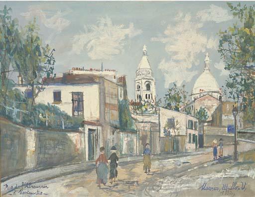 The Abreuvoir Street — Maurice Utrillo