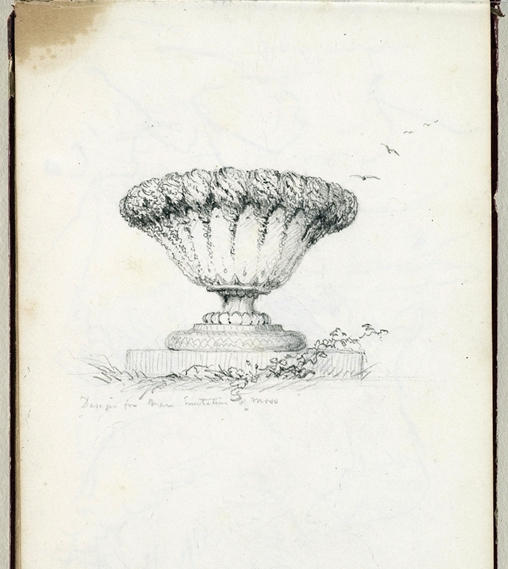 Design For A Vase With Imitation Of Moss — Thomas Cole