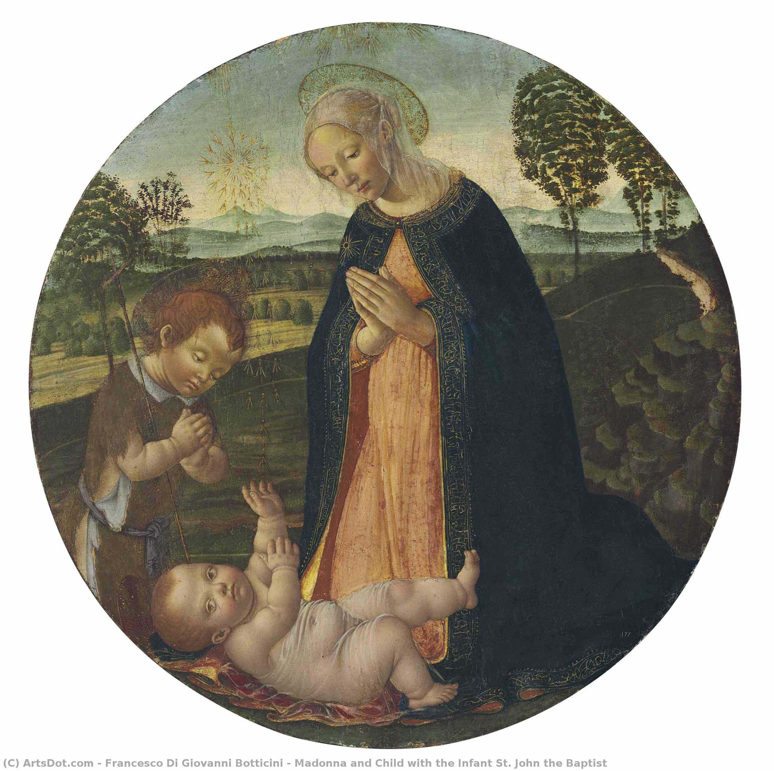 Madonna And Child With The Infant St. John The Baptist — Francesco Di Giovanni Botticini
