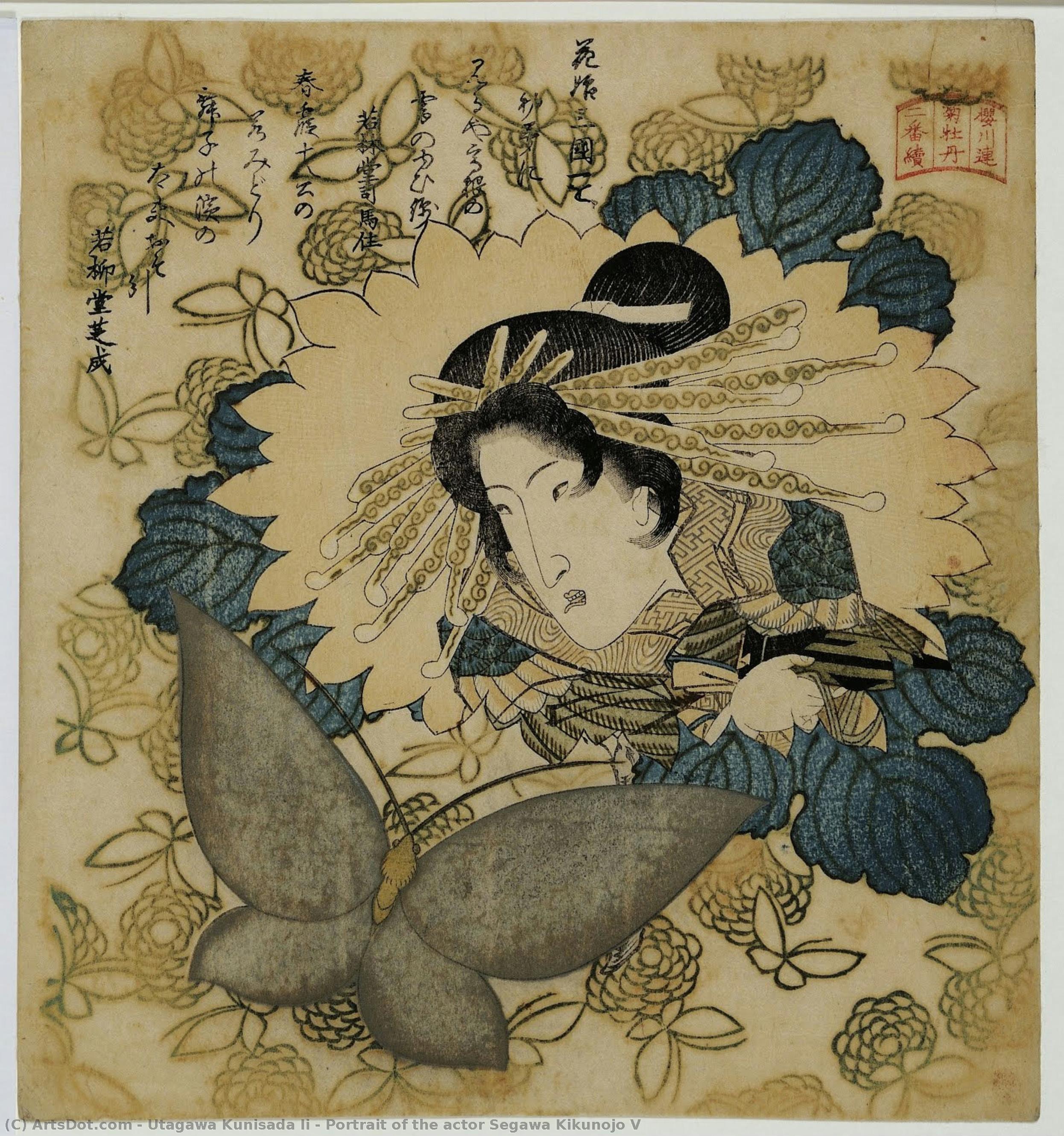Portrait Of The Actor Segawa Kikunojo V — Utagawa Kunisada Ii