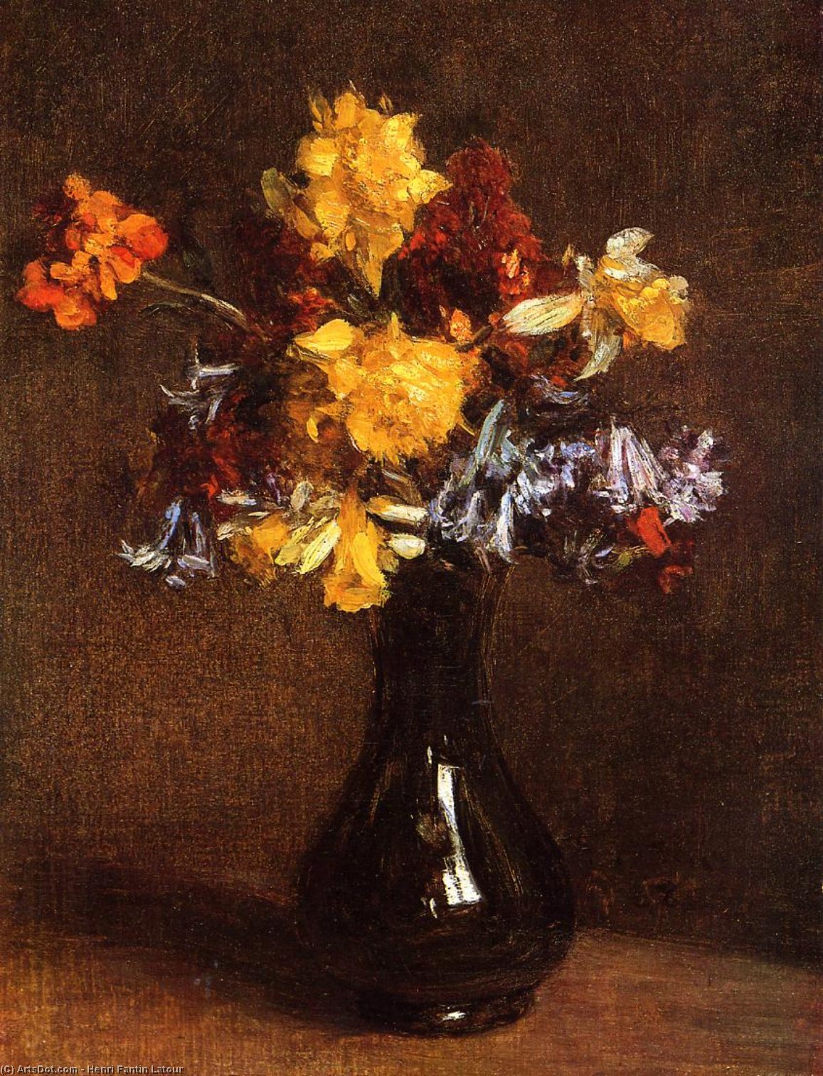Vase Of Flowers — Henri Fantin-latour