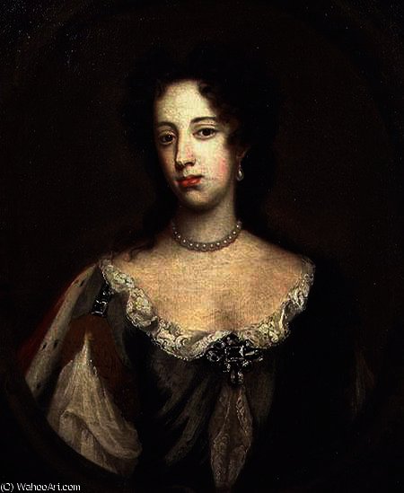 Portrait Of Mary Of Modena Second Wife Of James Ii — Willem Wissing
