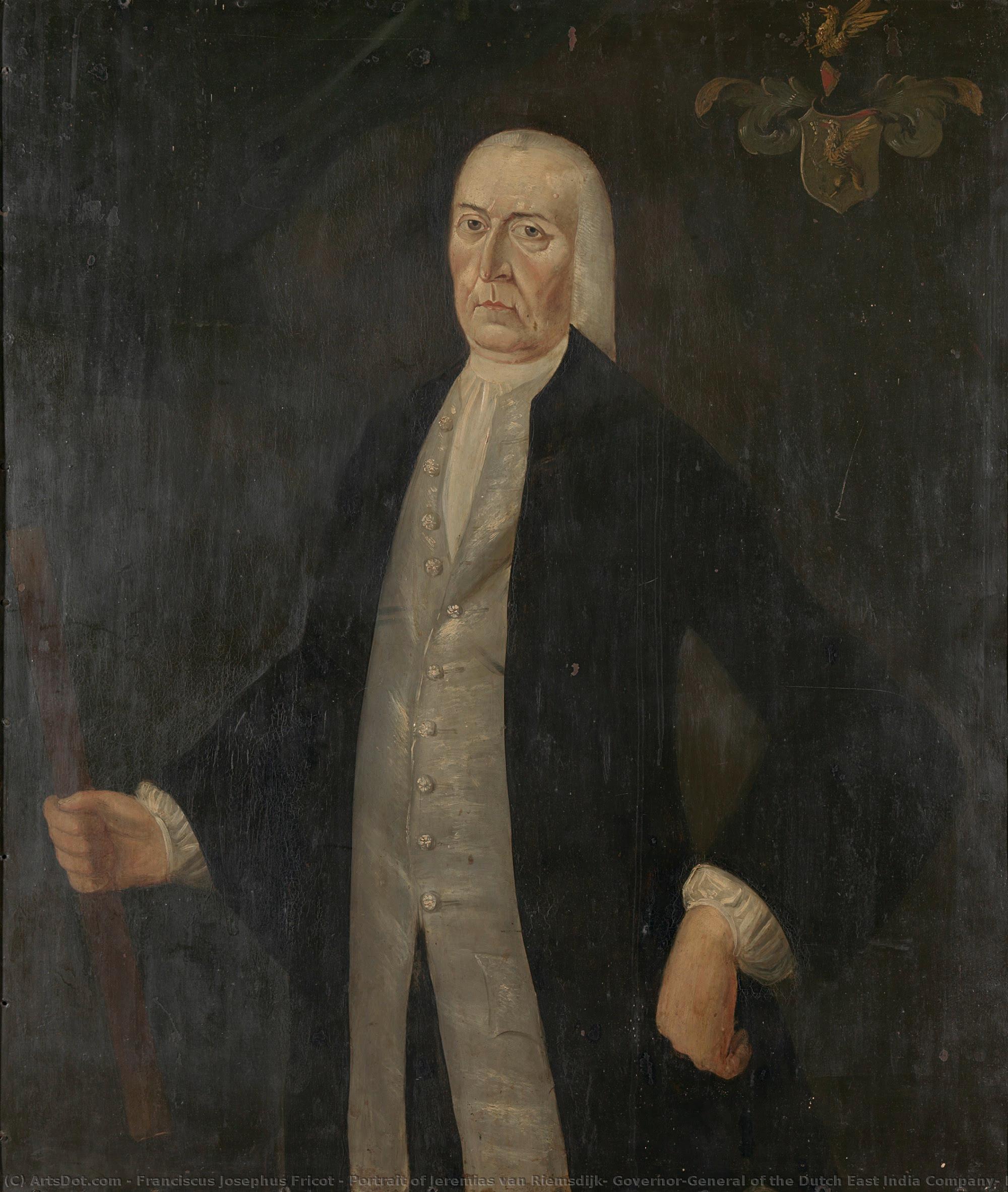 Portrait Of Jeremias Van Riemsdijk, Governor-general Of The Dutch East India Company, Franciscus Josephus Fricot (attributed To), 1775 - 1777 — Franciscus Josephus Fricot