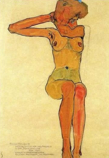 Seated Nude — Егон Шиле