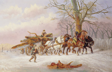 Logging In The Snow — Alexis De Leeuw