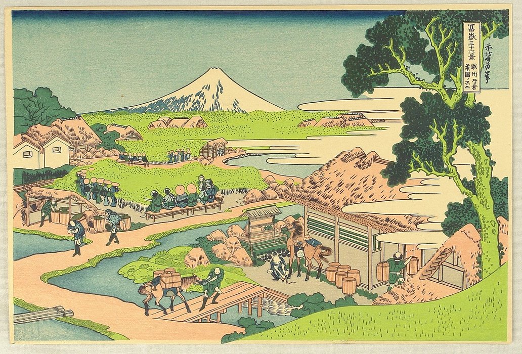Fugaku Sanju-rokkei - Katakura Tea Garden — Katsushika Hokusai