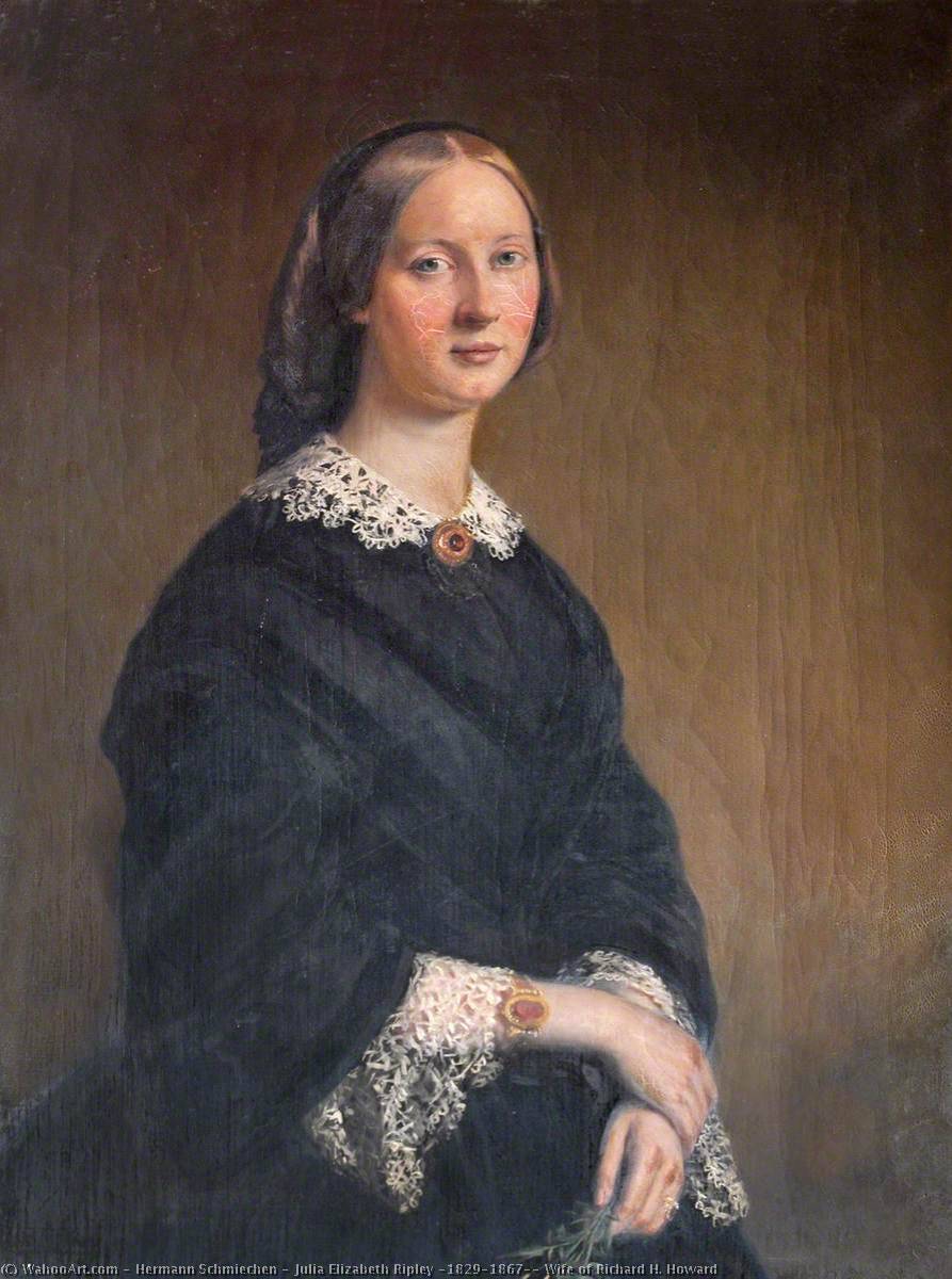 Julia Elizabeth Ripley (1829–1867), Wife Of Richard H. Howard — Hermann Schmiechen