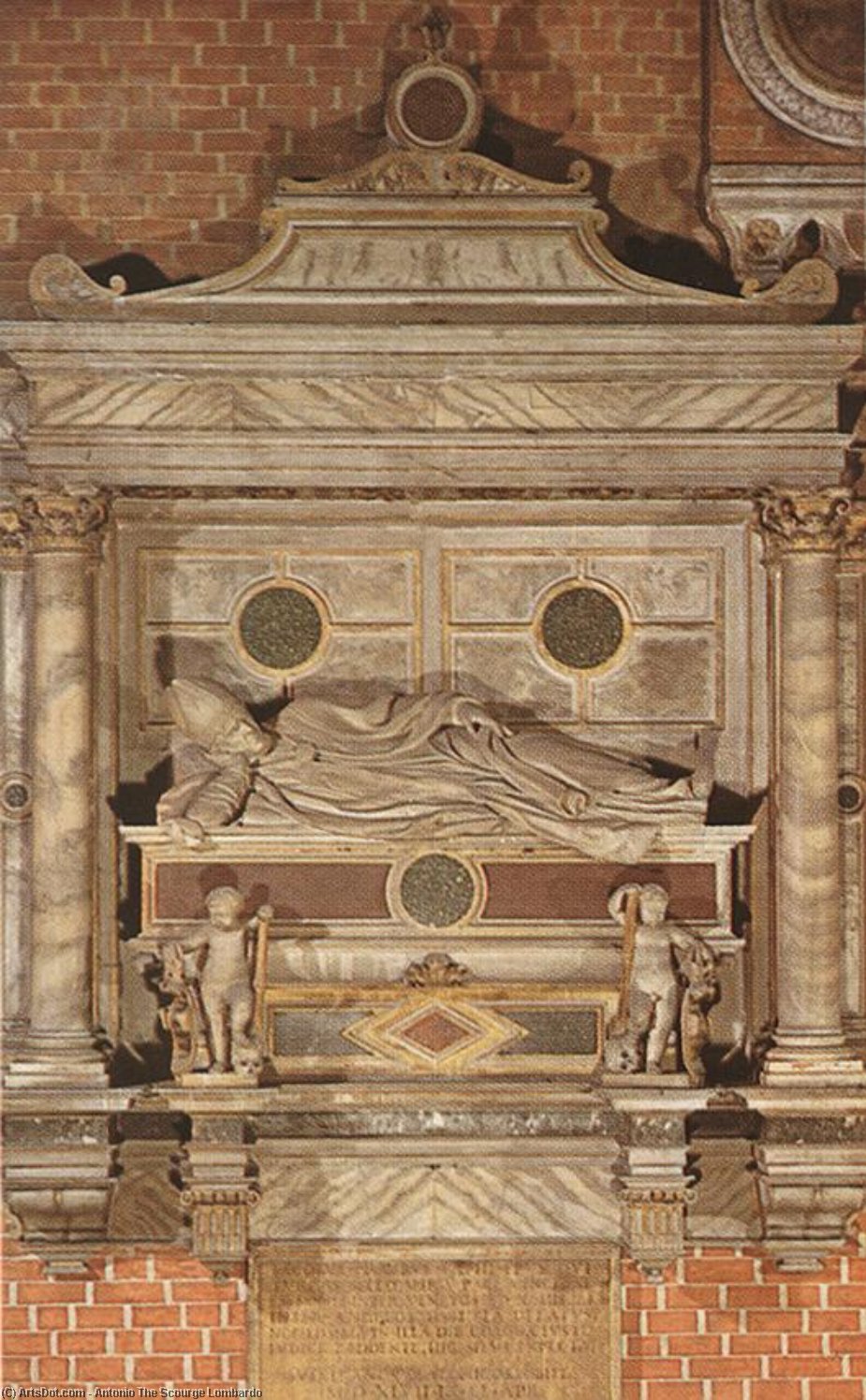 Monument To Bishop Jacopo Pesaro — Antonio The Scourge Lombardo