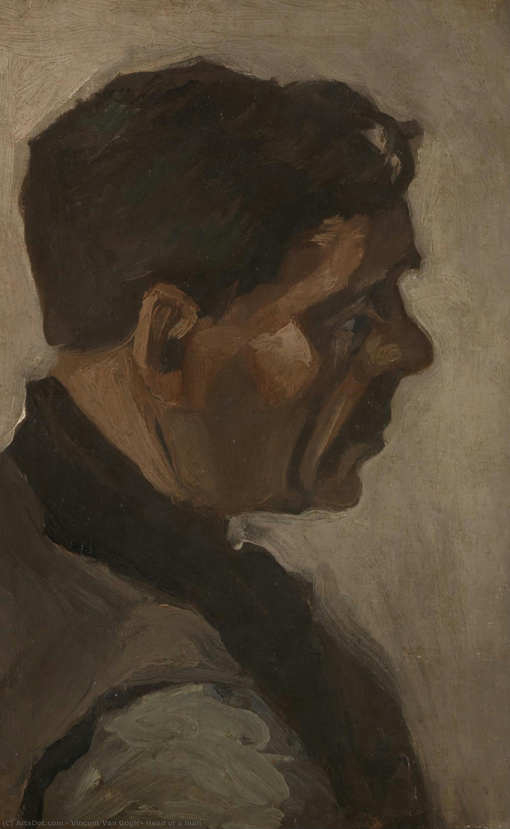 Head Of A Man — Vincent Willem Van Gogh