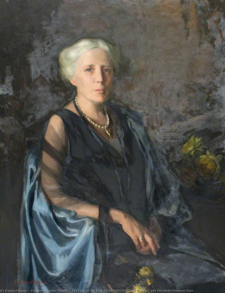 The Lady In The Blue Cloak (mrs Maitland Ramsay, Née Elizabeth Margaret Pace) — Douglas Gordon Shields