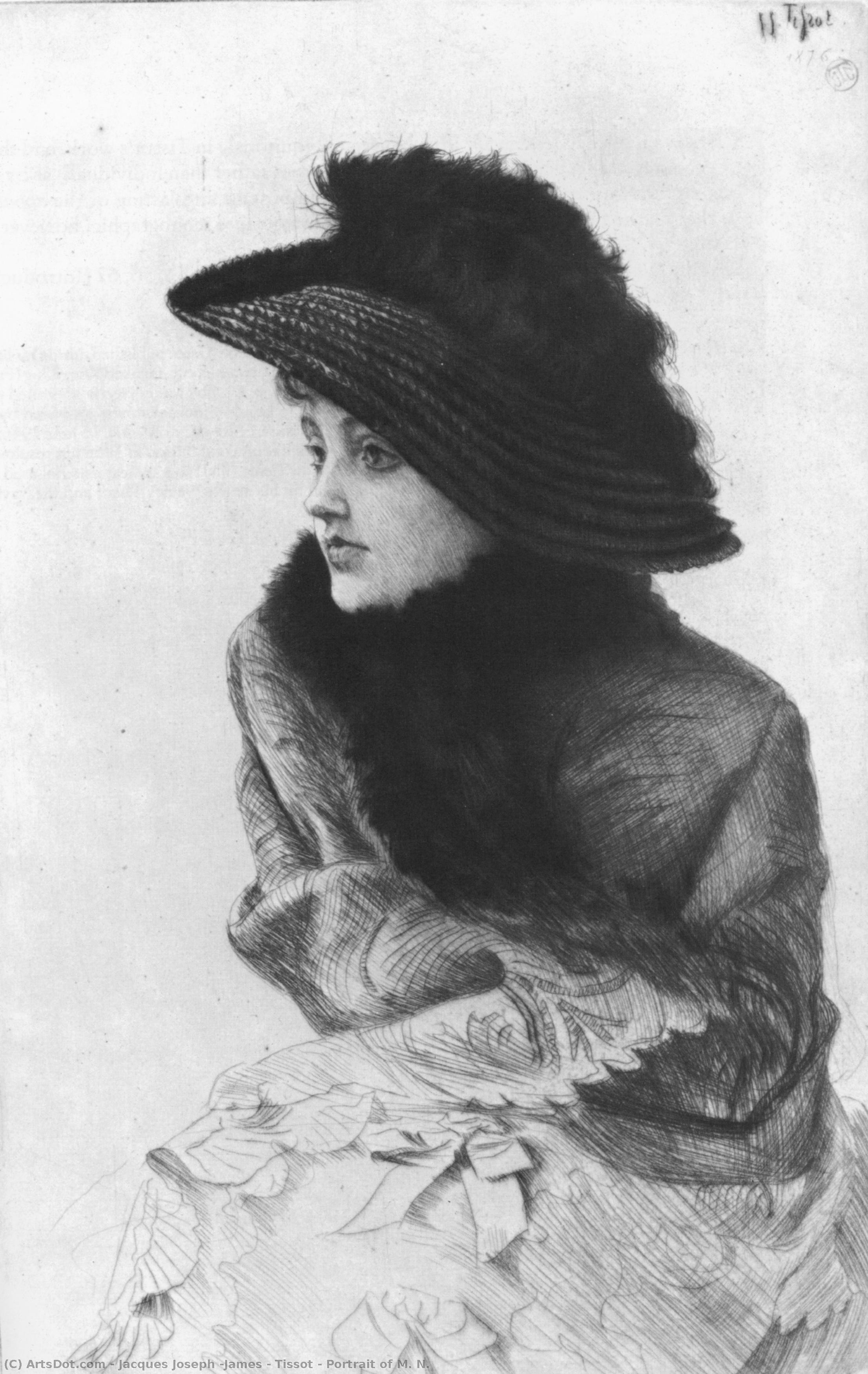 Portrait Of M. N. — Jacques Joseph (james ) Tissot