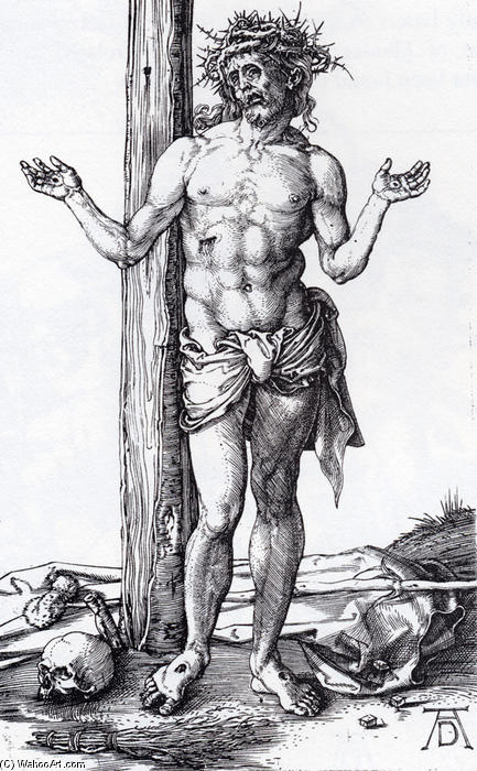 Schmerzensmann Mit Erhobenen Händen — Albrecht Dürer