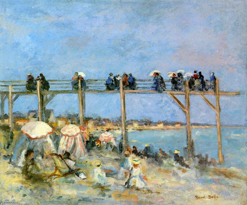 The Beach At Sainte Adresse — Raoul Dufy