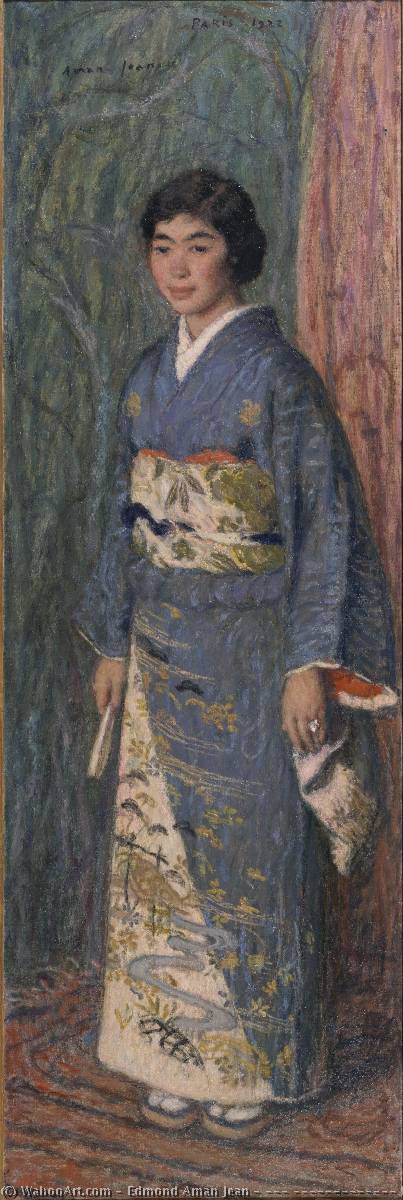 日本語 日本婦人の肖像（黒木夫人） English Portrait Of A Japanese Woman (mrs. Kuroki) — Fernand Edmond Jean Marie Khnopff