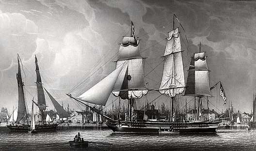 Wharves Of Boston, (painting) — Robert W. Salmon