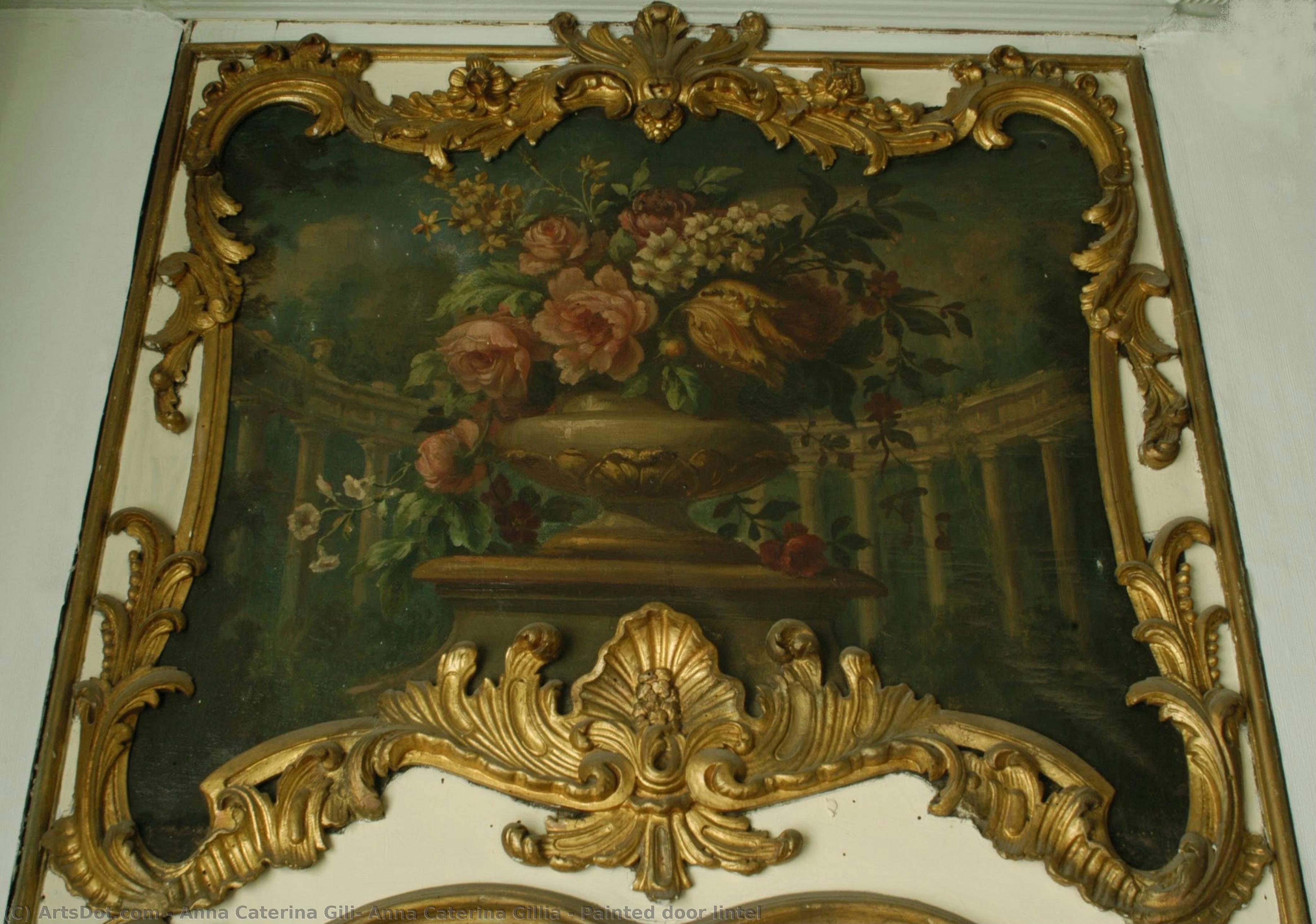Painted Door Lintel — Anna Caterina Gili, Anna Caterina Gillia